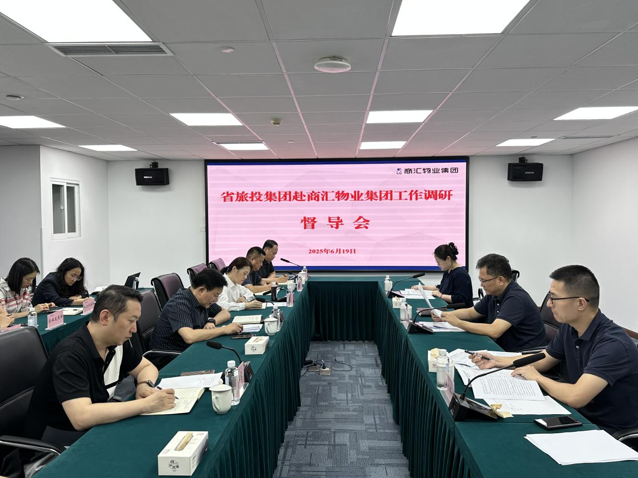 集团副总经理汪宏带队督导商汇物业集团及人生就是博航旅公司改革深化提升行动